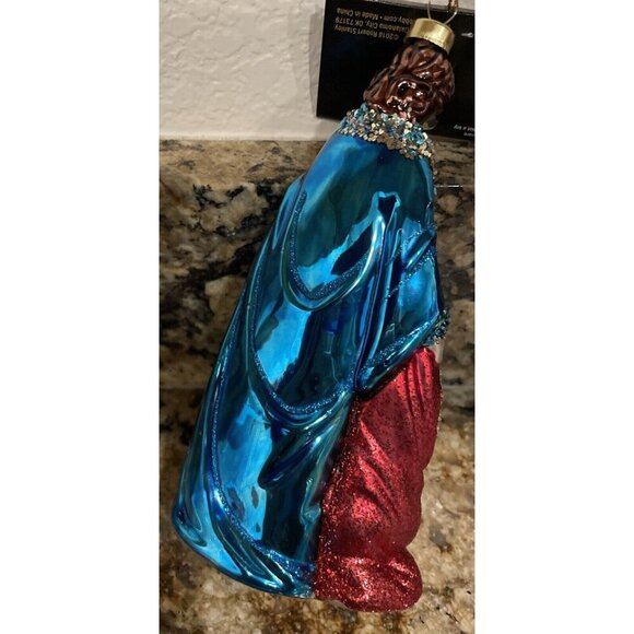 Robert Stanley Christmas Ornament Glass Nativity Joseph‎ Mary Infant Jesus NEW - Picture 2 of 3